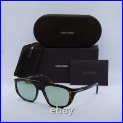 TOM FORD FT1002 52N Dark Havana/Green Photochromic 58-17-135 Sunglasses New A
