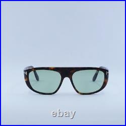 TOM FORD FT1002 52N Dark Havana/Green Photochromic 58-17-135 Sunglasses New A