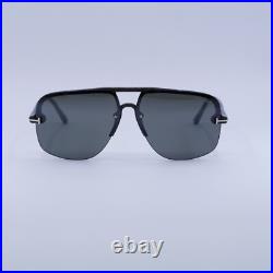 TOM FORD FT1003 51B Mastic/Gradient Smoke 63-11-145 Sunglasses New Authentic