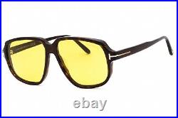 TOM FORD FT1024 52E Sunglasses Dark Havana Frame Brown Lenses 59mm