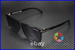 TOM FORD Fletcher FT0832 01V Shiny Black Blue Plastic 57 mm Men's Sunglasses TOM FORD Fletcher FT0832 01V Shiny Black Blue Plastic 57 mm Men's Sunglasses