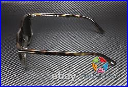 TOM FORD Fletcher FT0832 55C Havana Smoke Mirror Plastic 57 mm Men's Sunglasses