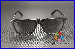 TOM FORD Fletcher FT0832-N 01A Shiny Black Smoke Plastic 57 mm Men's Sunglasses