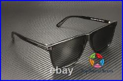TOM FORD Fletcher FT0832-N 01A Shiny Black Smoke Plastic 57 mm Men's Sunglasses