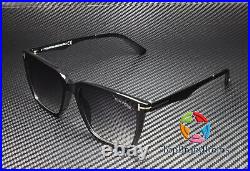 TOM FORD Garrett FT0862 01B Shiny Black Grad Smoke Plastic 54 m Men's Sunglasses