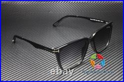 TOM FORD Garrett FT0862 01B Shiny Black Grad Smoke Plastic 56 m Men's Sunglasses