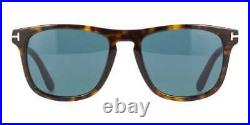 TOM FORD Gerard-02 FT0930 52V Sunglasses Dark Havana Frame Blue Lenses 56mm