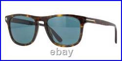 TOM FORD Gerard-02 FT0930 52V Sunglasses Dark Havana Frame Blue Lenses 56mm