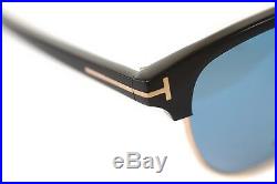 TOM FORD HENRY 0248 05X 51mm MEDIUM Men Square Sunglasses GOLD BLACK BLUE MIRROR