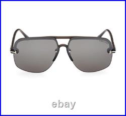 TOM FORD HUGO FT1003 51B Sunglasses Mastic Frame Gradient Smoke Lenses 63 Mm TOM FORD HUGO FT1003 51B Sunglasses Mastic Frame Gradient Smoke Lenses 63 Mm