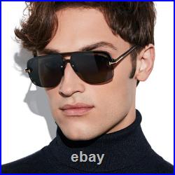TOM FORD HUGO FT1003 51B Sunglasses Mastic Frame Gradient Smoke Lenses 63 Mm TOM FORD HUGO FT1003 51B Sunglasses Mastic Frame Gradient Smoke Lenses 63 Mm