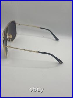 TOM FORD HUXLEY TF1159 30A Gold Black Aviator Sunglasses Authentic 1159 FT1159