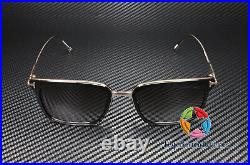 TOM FORD Hayden FT0831 01K Shiny Black Grad Roviex Titani 54 mm Men's Sunglasses