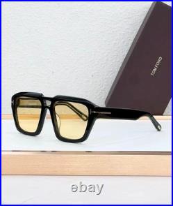 TOM FORD Icon Navigator FT1202 Unisex Sunglasses Black/Yellow 56-19-140mm New