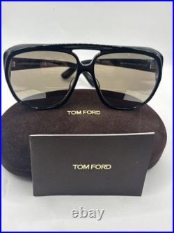 TOM FORD JAYDEN FT1103 01L Sunglasses Black Frame Roviex Mirror Lenses 61mm