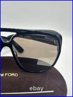 TOM FORD JAYDEN FT1103 01L Sunglasses Black Frame Roviex Mirror Lenses 61mm