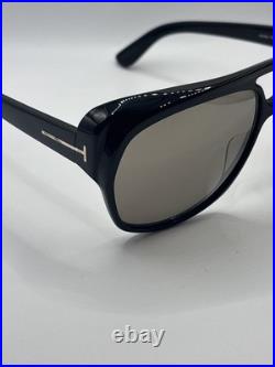 TOM FORD JAYDEN FT1103 01L Sunglasses Black Frame Roviex Mirror Lenses 61mm