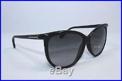 TOM FORD JOSEPHINE TF296-01B Shiny Black Matte Black/Smoke Gradient Sunglasses