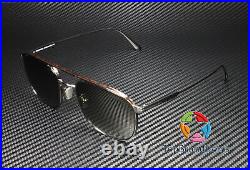 TOM FORD Jake FT0827 12Q Shiny Dk Ruth Green Mirror Metal 56 mm Men's Sunglasses