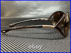 TOM FORD Jennifer FT0008 38F Shiny Bronze Brown Oval Women's 61 mm Sunglasses