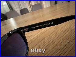 TOM FORD LAUREN-02 TF614 01H POLARIZED Sunglasses 614 FT0614 Authentic