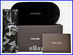 TOM FORD LENNON-02 TF645 01N SHINY BLACK GREEN LENSES AVIATOR SUNGLASSES. 57mm