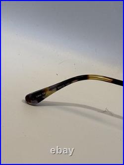 TOM FORD LEON TF1071 30F Gold Brown Metal Aviator Sunglasses Authentic 1071