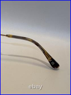 TOM FORD LEON TF1071 30F Gold Brown Metal Aviator Sunglasses Authentic 1071