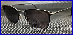 TOM FORD Liv FT0851 02C Matte Black Smoke Mirror Men's 52 mm Sunglasses