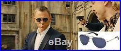 Tom Ford Marko Ft0144 18v Silver Blue Aviator Sunglasses James Bond Skyfall