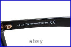TOM FORD MORGAN TF513 01A 57mm Mens Large Square Plastic Sunglasses BLACK GREY