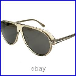 TOM FORD Marcus TF1023 01B Crystal Gray Spoiler Aviator Unisex ECO Sunglasses