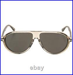 TOM FORD Marcus TF1023 01B Crystal Gray Spoiler Aviator Unisex ECO Sunglasses
