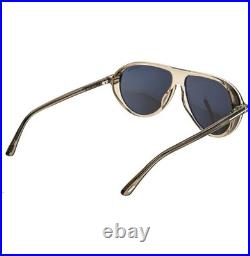 TOM FORD Marcus TF1023 01B Crystal Gray Spoiler Aviator Unisex ECO Sunglasses
