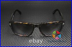TOM FORD Mason FT0445 52B Dk Havana Grad Smoke Plastic 58 mm Men's Sunglasses