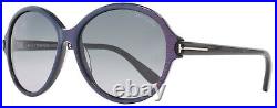 TOM FORD Milena TF343 83F Purple Prism Women Sunglasses Frame 59-15-140 TF343