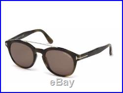 TOM FORD NEWMAN FT0515 TF 515 55E Olive Havana Brown Lens Men Sunglasses New