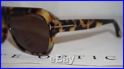 TOM FORD New Sunglasses Aviator Tortoise Brown Omar TF465 56J 59 14 145
