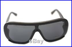 TOM FORD PORFIRIO 2 TF559 01A Mens Large SQUARE SHIELD Sunglasses BLACK GREY 02