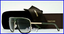 TOM FORD QUENTIN FT0463/S 98K Olive-Gold-Brown Gradient 60mm TF463 AUTHENTIC