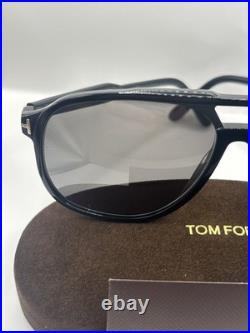 TOM FORD RAOUL FT0753 01D Sunglasses Black Frame Gray Polarized Lenses 62mm