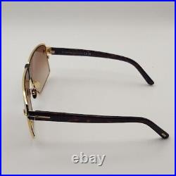 TOM FORD RENO FT0911 30F Sunglasses Gold Frame Brown Lenses 66 mm