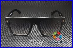 TOM FORD Renee FT0847 01B Shiny Black Grad Smoke Plastic 52 m Women's Sunglasses