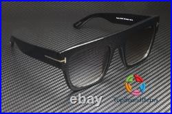 TOM FORD Renee FT0847 01B Shiny Black Grad Smoke Plastic 52 m Women's Sunglasses