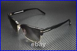 TOM FORD River FT0367 01D Black Grey Polarized Men's 57 mm Sunglasses