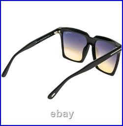TOM FORD SABRINA 2 TF0764 01B Black Modern Oversized Sunglasses Authentic 764 TOM FORD SABRINA 2 TF0764 01B Black Modern Oversized Sunglasses Authentic 764