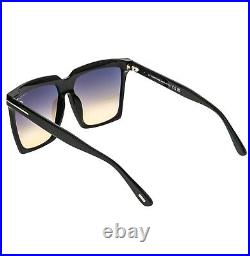 TOM FORD SABRINA 2 TF0764 01B Black Modern Oversized Sunglasses Authentic 764 TOM FORD SABRINA 2 TF0764 01B Black Modern Oversized Sunglasses Authentic 764