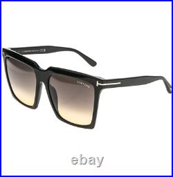 TOM FORD SABRINA 2 TF0764 01B Black Modern Oversized Sunglasses Authentic 764 TOM FORD SABRINA 2 TF0764 01B Black Modern Oversized Sunglasses Authentic 764
