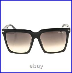 TOM FORD SABRINA 2 TF0764 01B Black Modern Oversized Sunglasses Authentic 764 TOM FORD SABRINA 2 TF0764 01B Black Modern Oversized Sunglasses Authentic 764