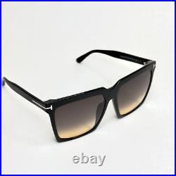 TOM FORD SABRINA 2 TF0764 01B Black Modern Oversized Sunglasses Authentic 764 TOM FORD SABRINA 2 TF0764 01B Black Modern Oversized Sunglasses Authentic 764